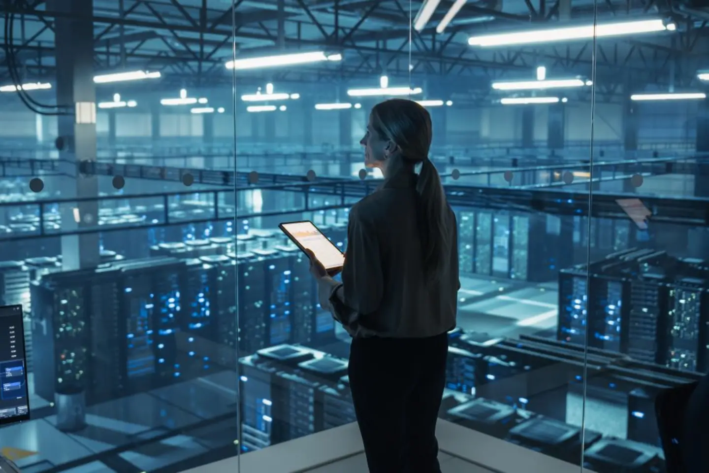 Cyber security-experts in een datacenter
