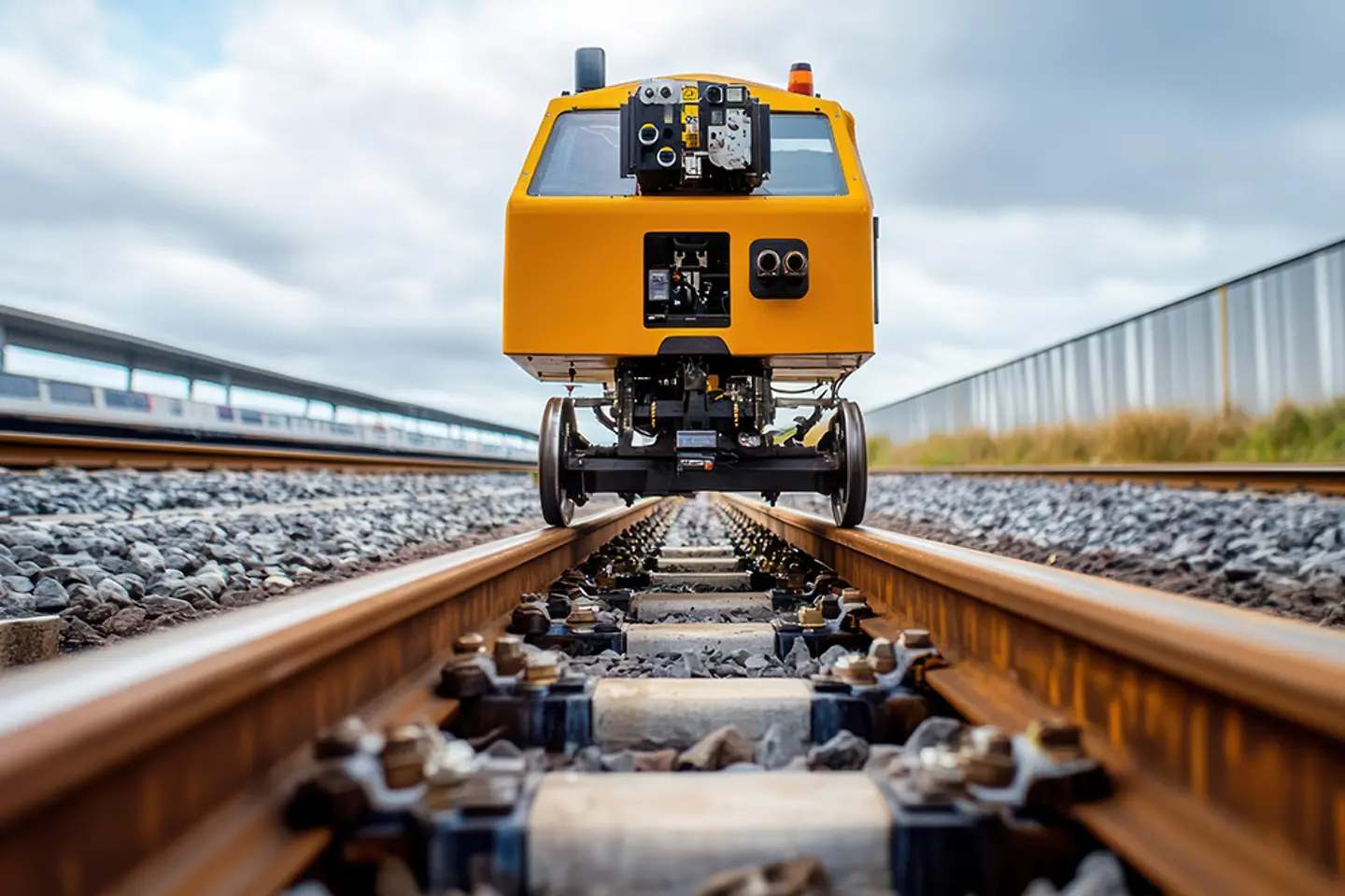 Automated rail maintenance systems inspecting tracks and trains for efficient upkeep 
